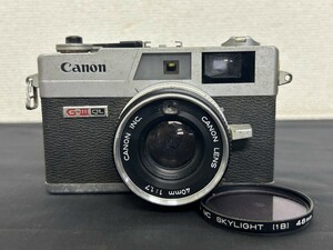 A3　Canon　キャノン　Canonet QL17　G-Ⅲ QL　レンジファインダー　フィルムカメラ　コンパクトフィルムカメラ　現状品