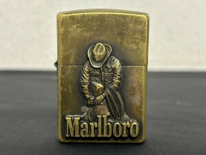 希少　A3　Zippo　ジッポー　Marlboro　マルボロ　Bコース　カウボーイ　限定3000個　1998年製　火花OK　マールボロ　現状品