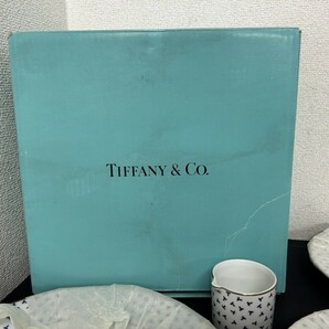 未使用保管品 A1 Tiffany＆Co. ティファニー 食器 12点 カップ 皿 ダンシングT プレート ブランド食器 元箱付 現状品の画像5