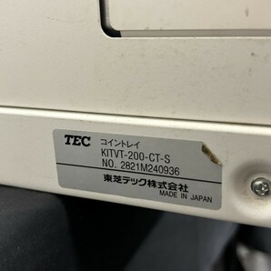 A1 東芝TEC テック KITVT-200-CT-S VT-330-S VT-330-K 自動ドロア コイントレイ 通電確認済み 説明書付き 現状品の画像6