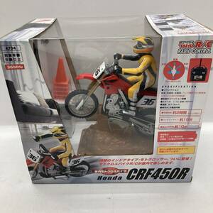 【1円～】TAIYO タイヨー ラジコン HONDA ホンダ CRF450R 室内モトクロスバイク【中古品】