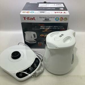 【1円～】T-fal ティファール KO8401JP 電気ケトル 0.8L ホワイト アプレシア ロック コントロール【中古品】