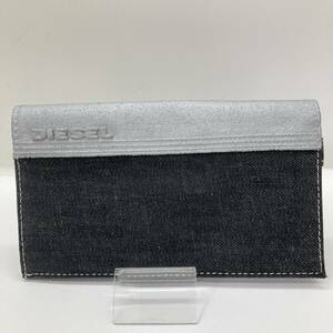  【１円～】DIESEL ディーゼル デニム 長財布 メンズ ブラック【中古品】