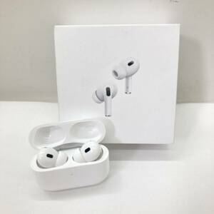 【１円～】AirPods Pro エアポッズプロ 第2世代 A3047 A3048 A2968 ワイヤレスイヤホン Bluetooth MagSafe対応 ホワイト【中古品】