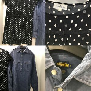 【１円～】レディース 洋服 まとめ売り チャムス RALPH LAUREN クレージュ Tシャツ ワンピース シャツ パンツ 半袖【中古品】の画像2