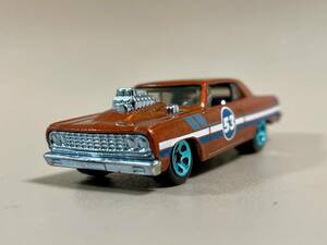 【SALL!!】【限定品】ホットウィール　64 CHEVY CHEVELLE SSオレンジブルー　64シェービーシャベルSS