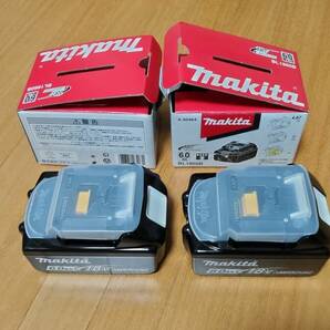 2個セット 新品 未使用 マキタ 6.0Ah 18V 純正 バッテリー BL1860B の画像1