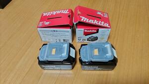 2 шт. комплект новый товар не использовался Makita 6.0Ah 18V оригинальный аккумулятор BL1860B