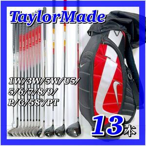 1938 【初心者推奨】 テーラーメイド ナイキ メンズゴルフクラブ 13本 TaylorMade BURNER バーナー r7 Wilson ウィルソン NIKE 男性 右利き