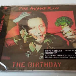 【非売品】 The Birthday 『THE ANSWER』 サンプル盤 未開封 レア 貴重 バースデイ チバユウスケ MICHELLE ミッシェル ROSSO 浅井健一の画像1