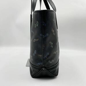 1円【極美品・入手困難】COACH コーチ トートバッグ ハンド シグネチャー ウェストカープリント 車柄 総柄 PVC レザー ロゴ型押し メンズの画像5