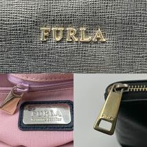 1円【極美品・定価約5万】FURLA フルラ トートバッグ ハンド ビジネスバッグ ブラック 黒 ゴールド A4◎ 大容量 レザー 本革 メンズ_画像10