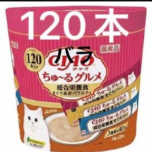 CIAO ちゅーる グルメ 総合栄養食 120本 バラ まぐろ海鮮バラエティ チャオ ちゅ～る