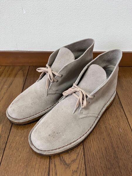 クラークス デザートブーツ サンド スエード 27ｃｍ US9 スエードクリーナー付き CLARKS originals ベージュ