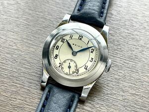 希少 ★ 精工舎 SEIKO セイコー 1940年代 ～ 新10A型 バナナムーブ 全数字文字盤 諏訪精工舎 スモセコ 手巻 動作品 検) 戦後 シントー　