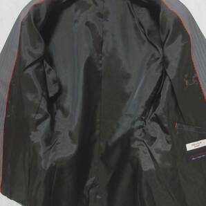 ORIHICA オリヒカ ストライプ ジャケット パンツ セットアップ スーツ レディース 9 7 グレー 春秋 irmri yg5544の画像6