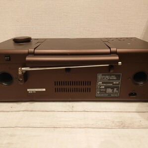 sr1234 055 動作品 美品 JVC CDポータブルシステム RD-W1 CDプレイヤー ラジオ 茶色系 家電 音響機器 オーディオ 現状品 中古の画像4