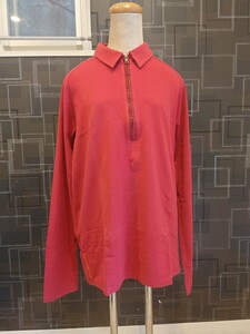 sr1234 142 PRADA 正規品 長袖シャツ 赤 XL メンズ ファッション プラダ 洋服 服 現状品 中古