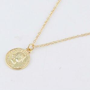 新品 18ｋゴールドＧＰ 45cm メンズレディース 上質 質感 高品質 大人気 coin necklace 17の画像1