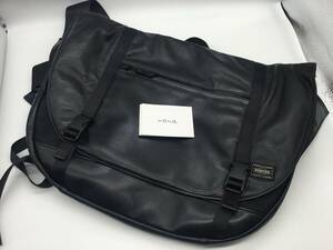 PORTER / ZOOM MESSENGER BAG(L)　ポーター　ズーム　メッセンジャーバッグＬ　 107-08407　自転車にお乗りの方に便利なサポートベルト付き