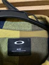 メ4155 OAKLEY オークリー コットン 長袖シャツ トップス チェック M_画像4