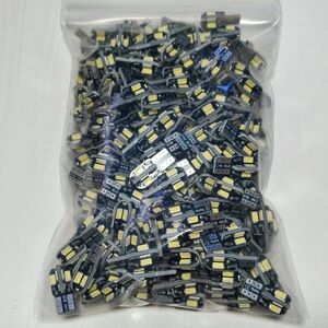 100個セット T10 LED ホワイト キャンセラー内蔵 ウェッジ球 スモール ポジション ルームランプ ナンバー灯 5730 8smd /8