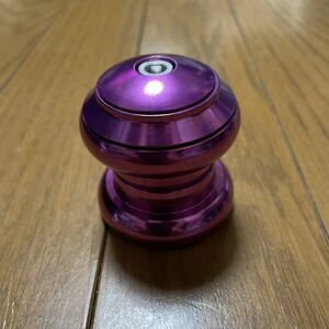 紫ピンク34mm 1-1/8 28.6オーバーサイズベアリングヘッドパーツ