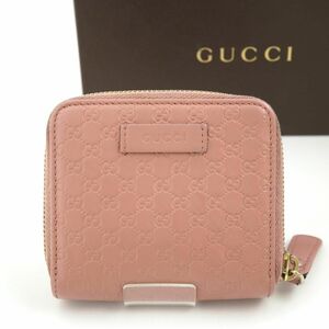 未使用に近い　GUCCI ミニ財布　GG柄　GGライン　インターロッキング