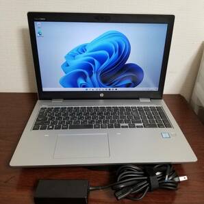 606 美品 動作品 HP ProBook 650 G5 Core i7 第8世代 (8565U)◆16GB◆M.2 SSD256GB◆15.6インチ Full HD Win11 PC laptop Office 2021の画像1