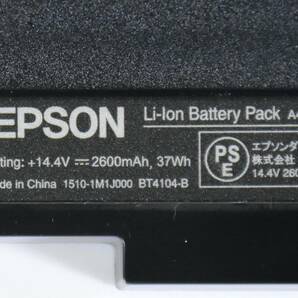 残容量50%以上充電可能/EPSON A41-B34 バッテリー/BT4104-B/NJ3900E, BT4102-B など対応 /14.4V 37Wh /中古の画像2