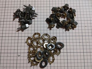 【KAMONレザー】 ヒネリ金具 シルバー 2組セット 33mm×20mm ひねり 留め具 レザークラフト 手芸 金具 ヒネリ錠 パーツ