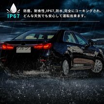 トヨタ カムリ9代目 テールランプ ドラゴンスケール テールライト全LED 流れるウインカー TOYOTA CAMRY TAIL LIGHT 2011-2014年適用 レッド_画像3