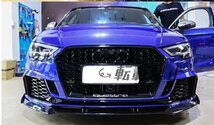 ACC機能穴付き　アウディ audi A3 8v　後期 2017－2020 フロントグリル　RS3ルック フロントガーニッシュ 2色可選_画像5