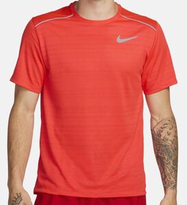 新品 送料込 NIKE DRI-FIT MILER S/S TOP XLサイズ 赤 ナイキ ドライフィット マイラー トップ Tシャツ RUN ランニング 半袖