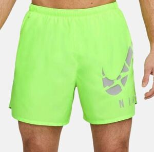 新品 送料込 NIKE DF CHALLENGER 5LENGTH BF RUNNING SHORT PANTS Sサイズ 蛍光色 ナイキ ドライフィット チャレンジャー ショート パンツ