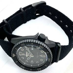 T04/159 SEIKO セイコー AUTOMATIC 10 BAR 時計 自動巻き アナログ腕時計 4R36-07G0 デイデイト 裏スケルトン ブラックの画像3