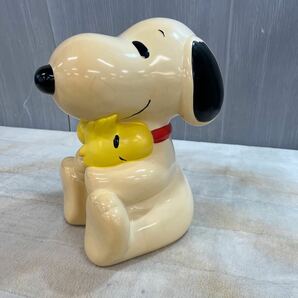 【送料込】SNOOPY スヌーピー PEANUTS ピーナッツ 特大貯金箱 ビンテージ 1996年製 平成レトロ レアの画像1