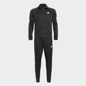 格安送料 Lサイズ 新品 adidas アディダス 上下セット セットアップ ジャージ トラックスーツ ジャケット トラックパンツ ブラック aH28922の画像2