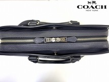 送料無料★ コーチ COACH メンズ レザー バイカラー 2Way ビジネスバッグ ブリーフ ショルダーバッグ_画像5