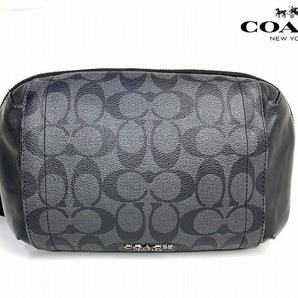 極美品★送料無料★ コーチ メンズ COACH グラハム シグネチャー ユーティリティ ボディバッグ ショルダー