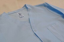 アメリカ軍放出実物新品　パジャマトップ　ライトブルーLサイズ新品スリーピングシャツ長袖_画像3