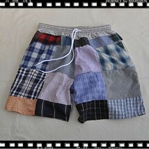 Crazy Pattern Shorts クレイジーパターンショーツ　フリーサイズ　24-4P-06　リメイク　アップサイクル_画像1