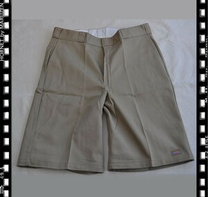 ▼訳ありディッキーズ１３”WORK SHORTS　21-7di01ワークショーツカーキサイズ３８新品大きなサイズ