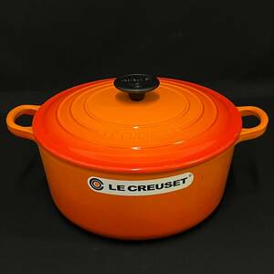 BCg272I 100 LE CREUSET ル・クルーゼ COCOTTE RONDE ココット ロンド 24cm オレンジ 両手鍋 ホーロー鍋 