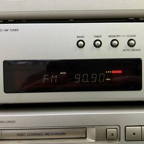 BDg157R 140 ONKYO システムコンポ CDプレーヤー C-705/AM FMチューナー T-405W/MDプレーヤー MD-105/アンプ A-909/スピーカーの画像4