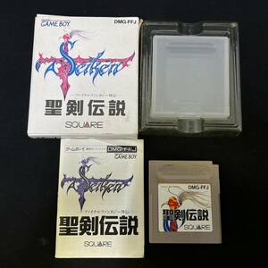 BDg183R 60 読込◯ 箱付き GB ゲームボーイ ソフト 聖剣伝説 ファイナルファンタジー外伝 1991 DMG-FFJ SQUARE スクウェア 説明書