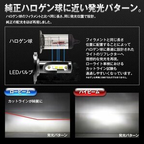 【1円スタート】LEDヘッドライト* H1 DC12V 12000ルーメン 6000K ホワイト 車検対応 2本セット 7日保証の画像6