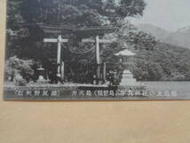 絵葉書　野尻湖　弁天島（琵琶島）宇賀神社の大鳥居_画像2