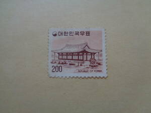 韓国切手　1977年　ムリャンスジョン（Muryangsu-jeon Hall）　普通切手？　　200