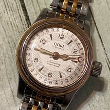 ◆稼動品◆良品◆ ORIS オリス ポインターデイト 7550 23-11404 自動巻き シルバー文字盤 レディース腕時計_画像1